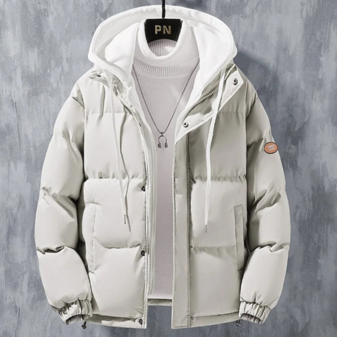 Jones | Herren Winter Softshell Daunen Jacke | mit Kapuze