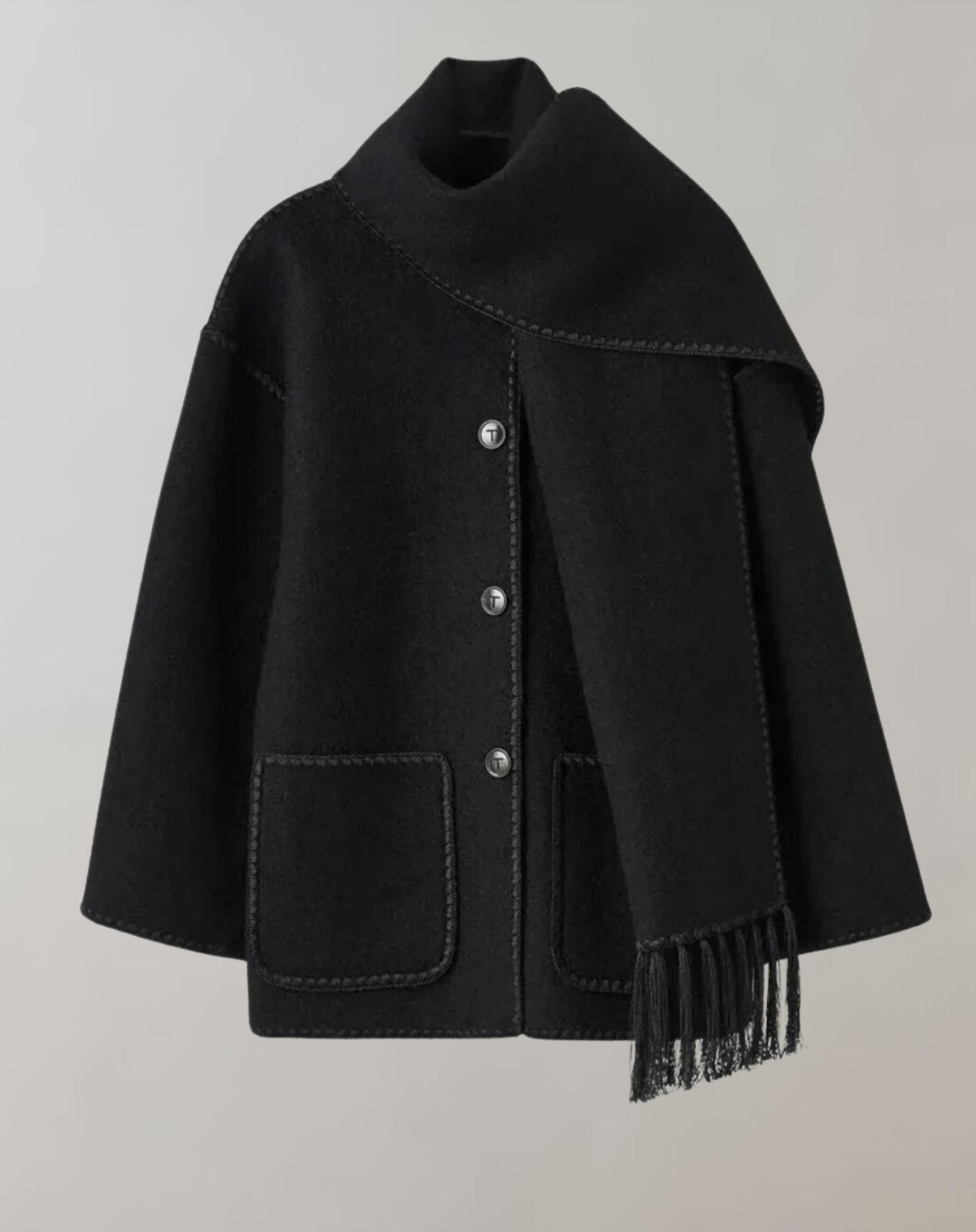 Selena™ - Stilvoller Mantel mit Schal