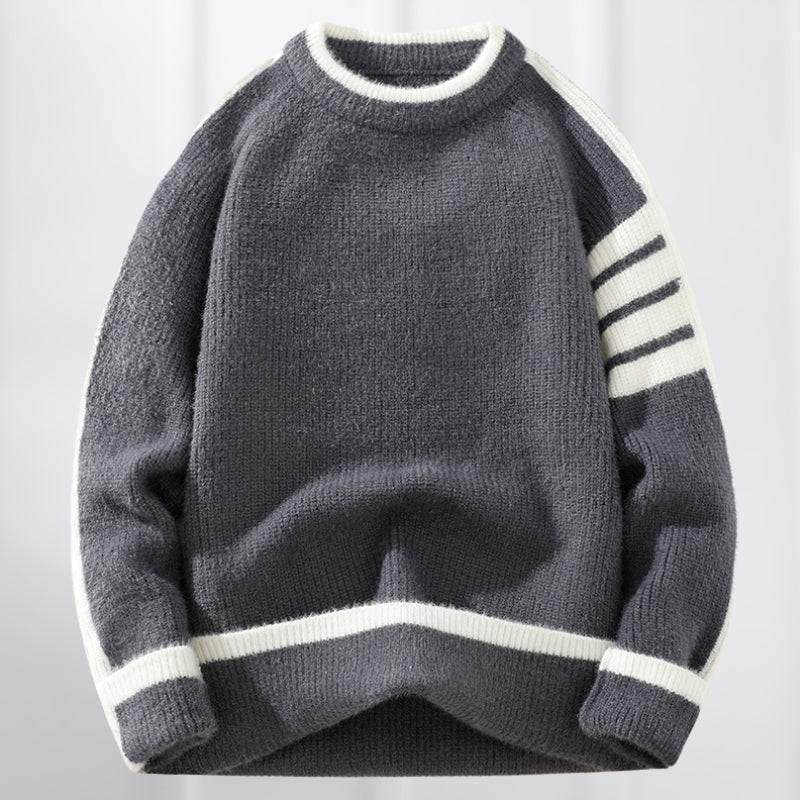Warmer und modischer Strickpullover für Männer