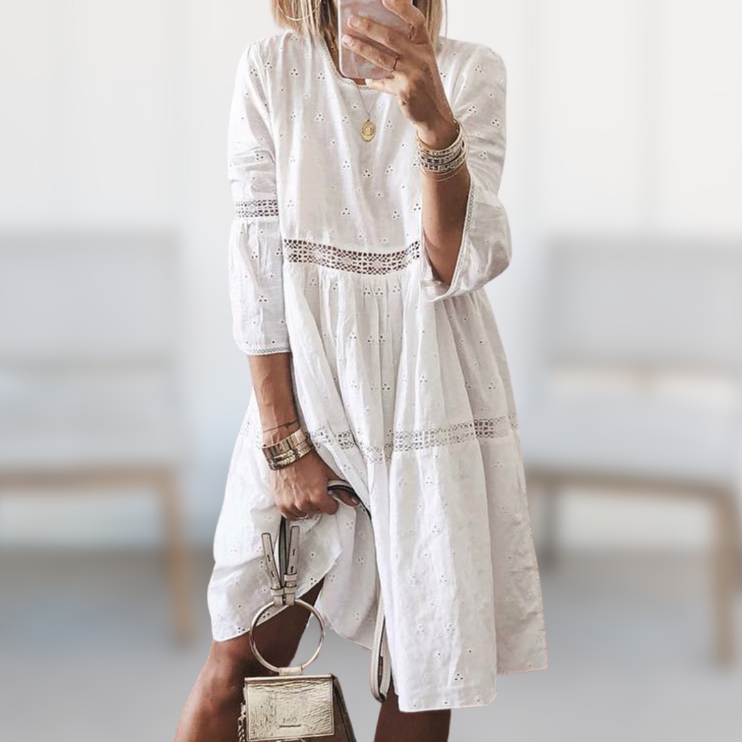 Zelma - Elegantes Besticktes Kleid
