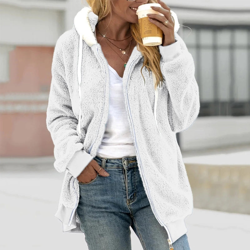 Weiche Reißverschlussjacke für Damen