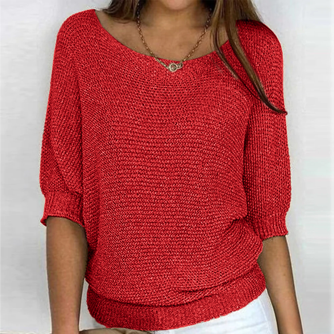 Warmer modischer Strickpullover für Frauen