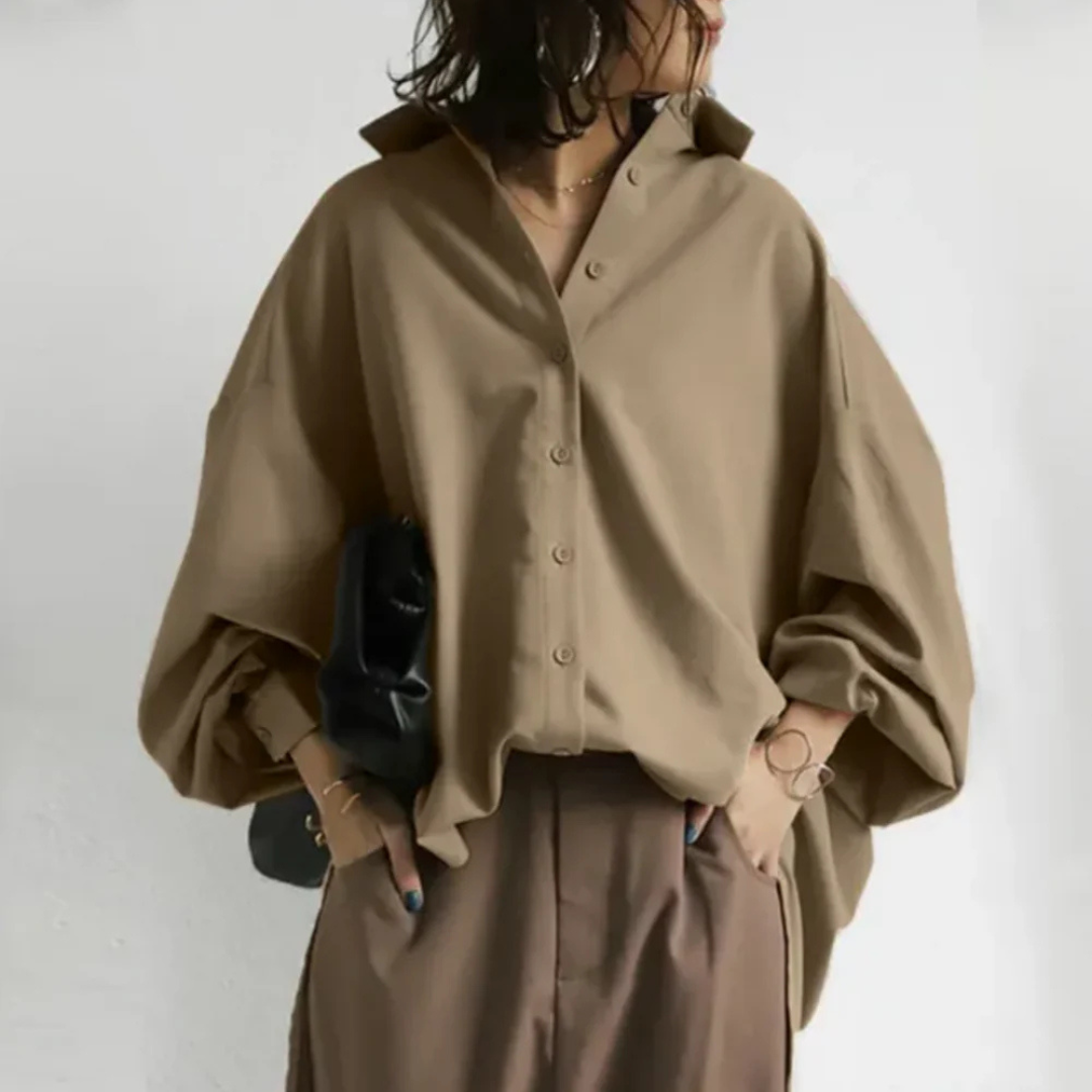 Ottilie | Oversized-Hemd mit Knopfleiste