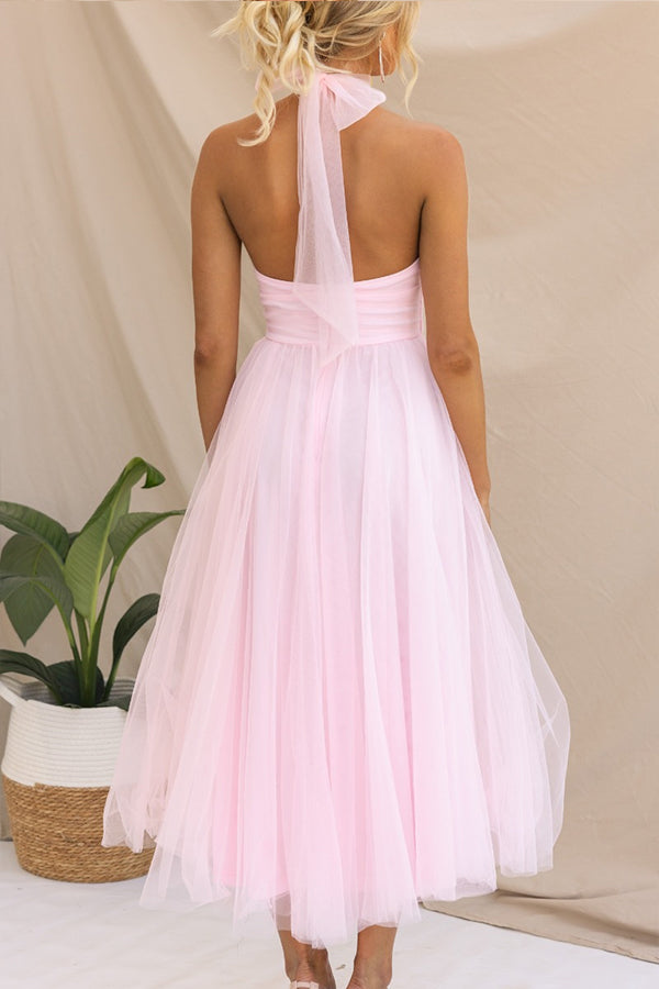 Helena | Elegantes Langes Kleid mit Bedecktem Rücken