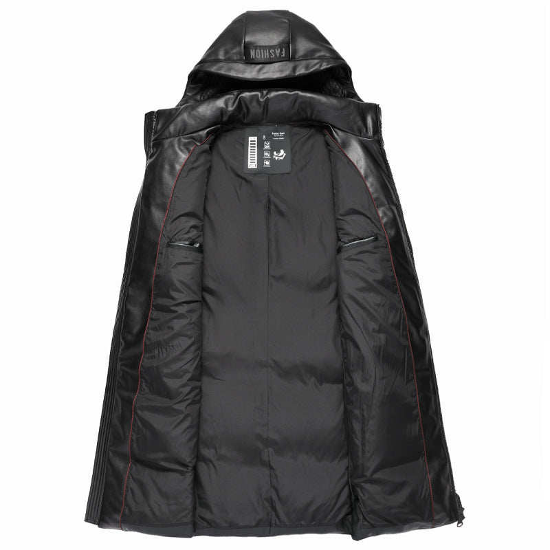 Lars - Schwarze Leder Jacke