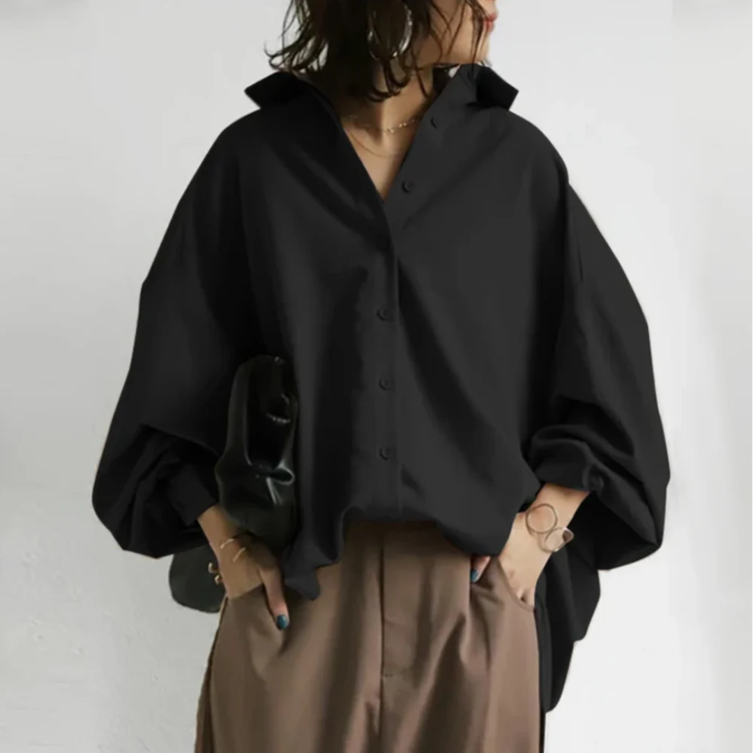 Ottilie | Oversized-Hemd mit Knopfleiste
