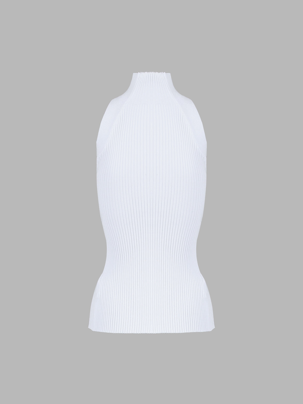 Anya | Geripptes Mockneck-Top mit Cutout