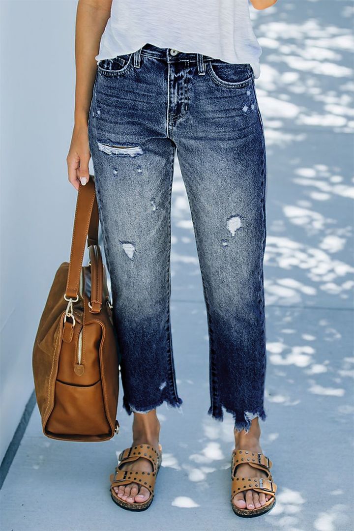 Bo - Zerrissene Frauen Jeans