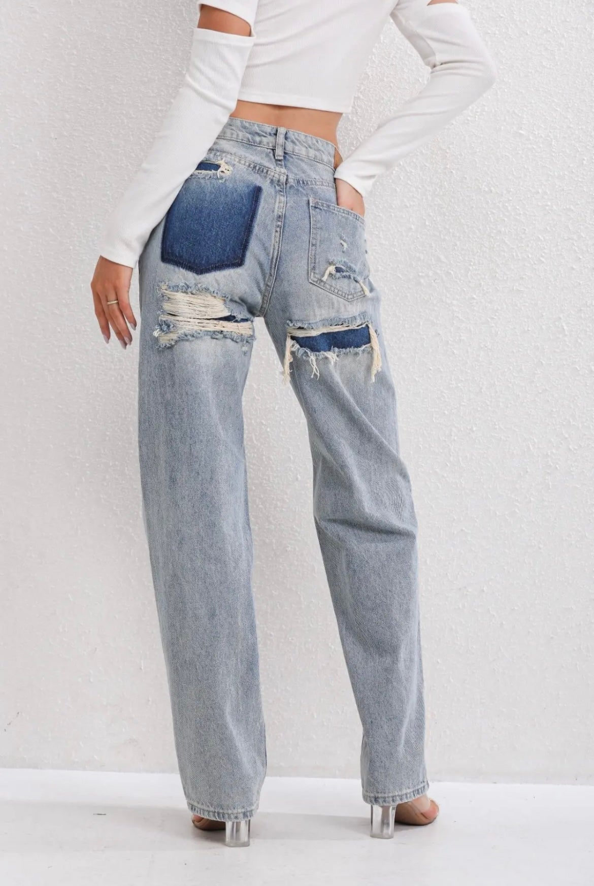 Abigail | Vintage zerrissene Jeans