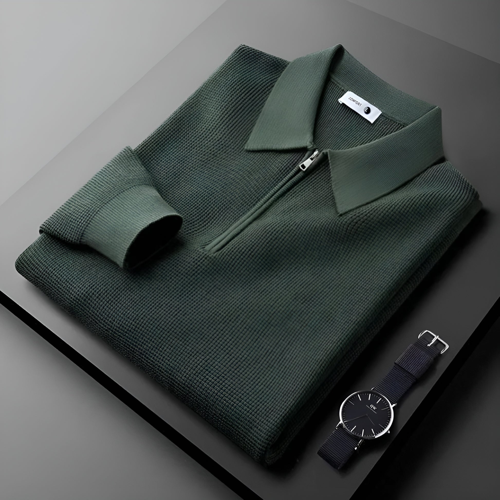 Weich gestricktes Freizeit-Poloshirt für Männer