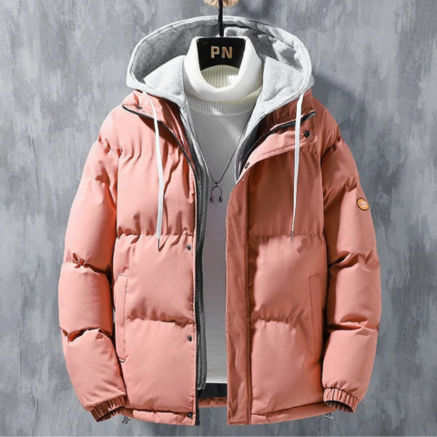 Jones | Herren Winter Softshell Daunen Jacke | mit Kapuze