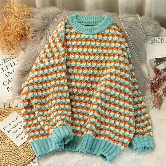Misha - Lose Pullover mit O-Ausschnitt
