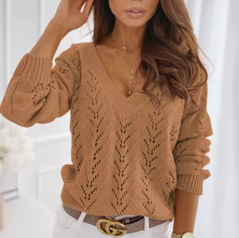 Verine - Lässiger Damen Strickpullover in Übergröße