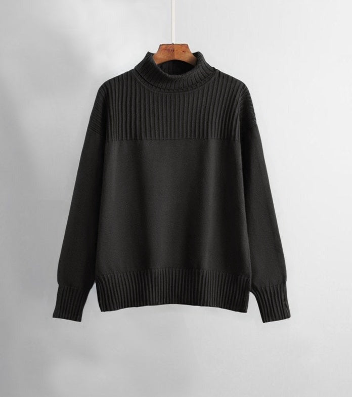 Zweiteiliges Basic-Set mit langen Ärmeln und einfarbigem Muster