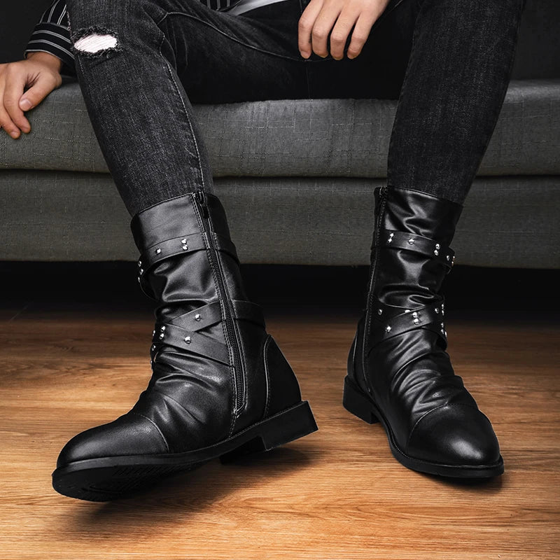 Gio - Herren Vintage Lederstiefel