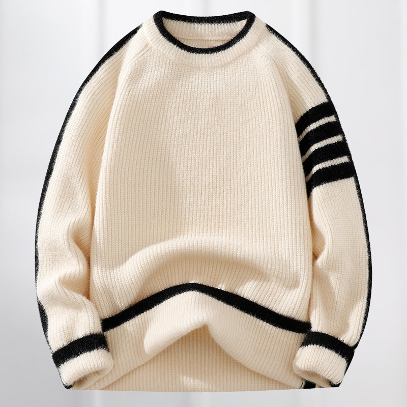 Warmer und modischer Strickpullover für Männer