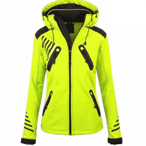 Douge | Herren Sportliche Reißverschluss Kapuzen Winterjacke | Lang