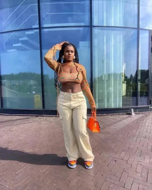 Xanthe - Cargohose für Damen mit Hoher Taille