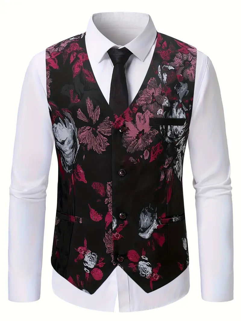 Dreiteiliges Jacquard-Kleid Anzug Set