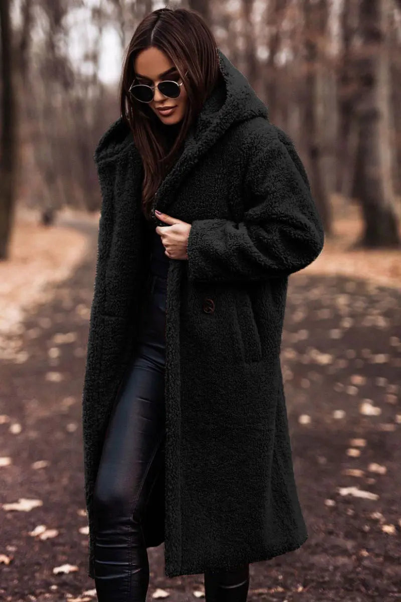 Mia Modische Plüschjacke für Damen