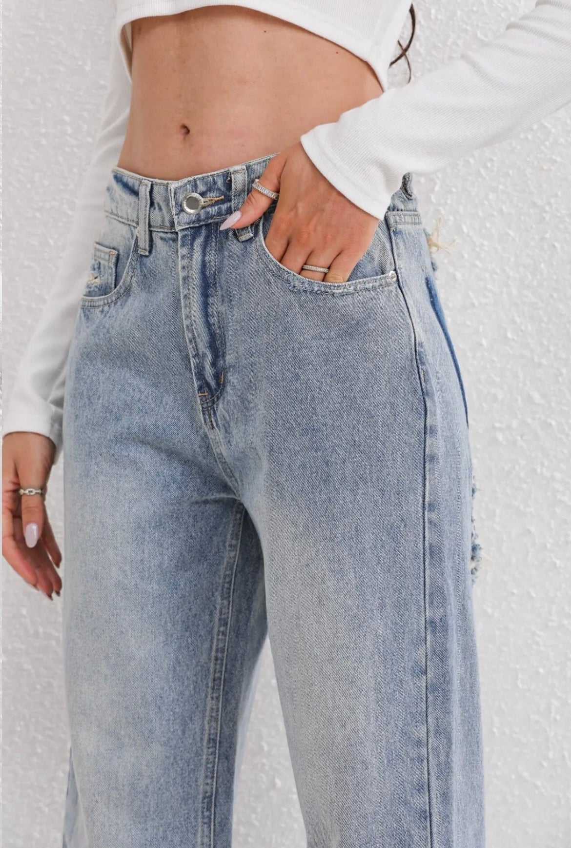Abigail | Vintage zerrissene Jeans