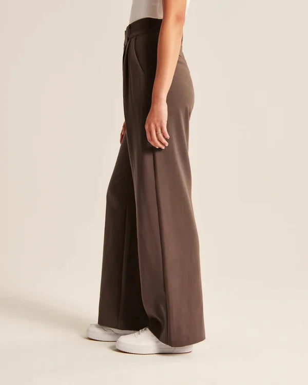 Lia - Hochtaillierte Weite Damen Hosen