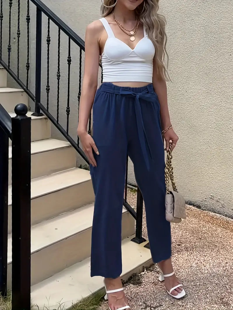 Ellie - Schicke Winterhose mit Bindegürtel für Damen
