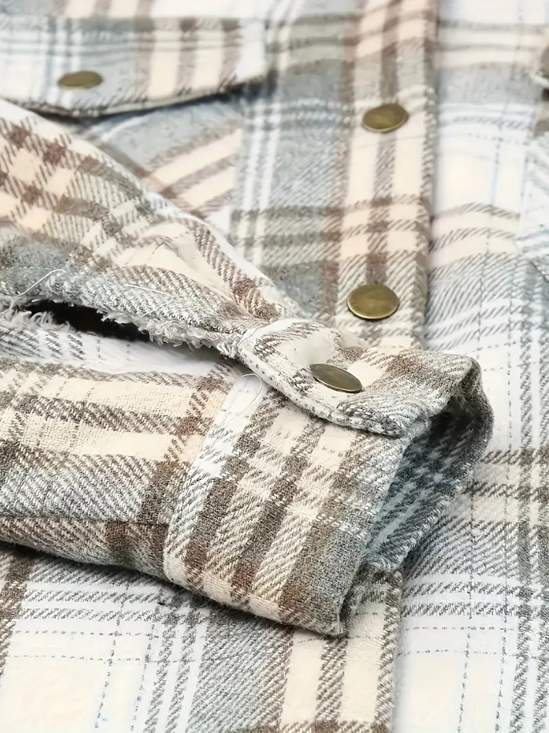 Rani | Karierter Reißverschluss-Jacke
