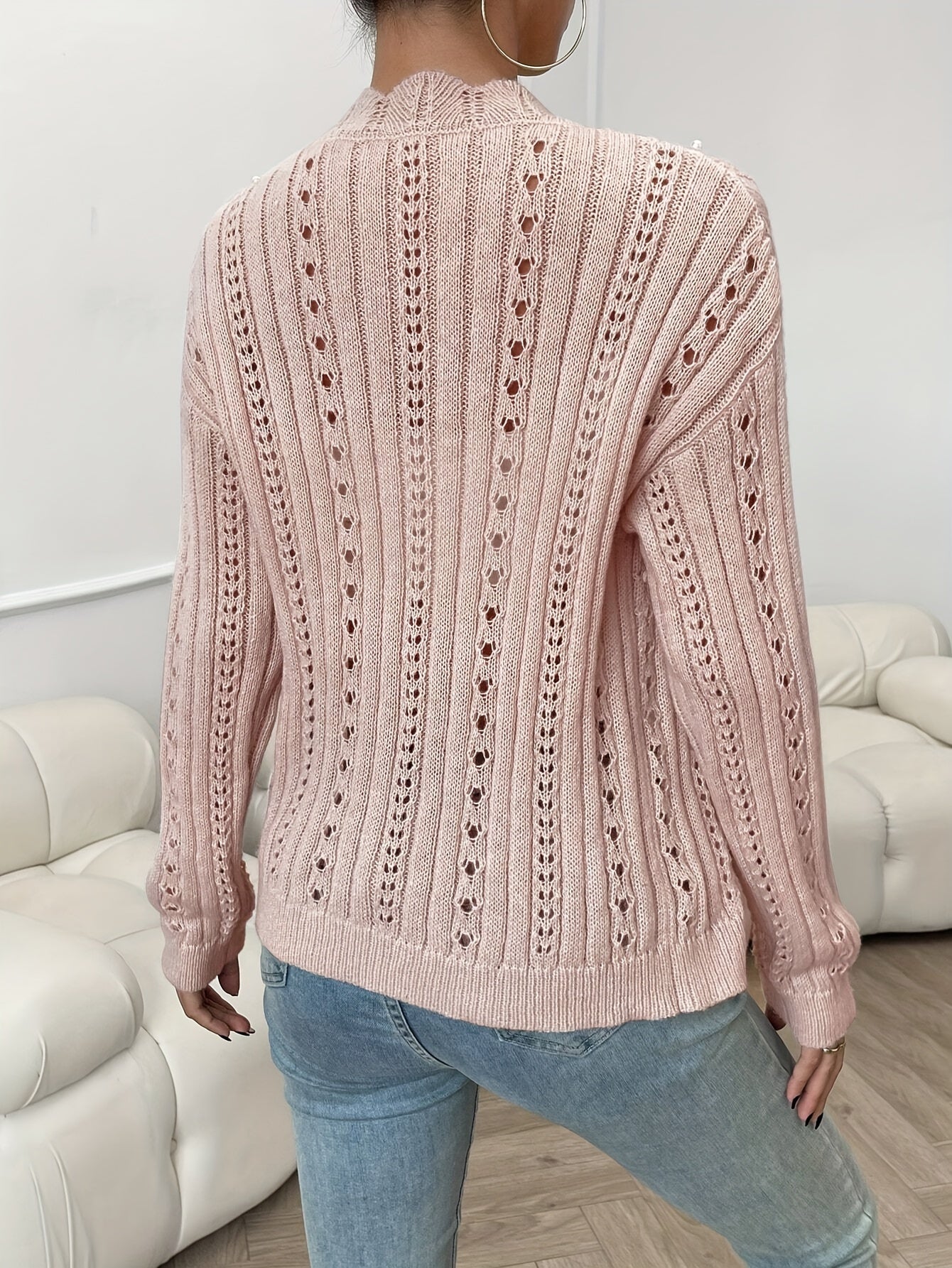 Ava - Stilvolle Schicke Weiche Strickjacke mit Knopfleiste für den Herbst für Damen