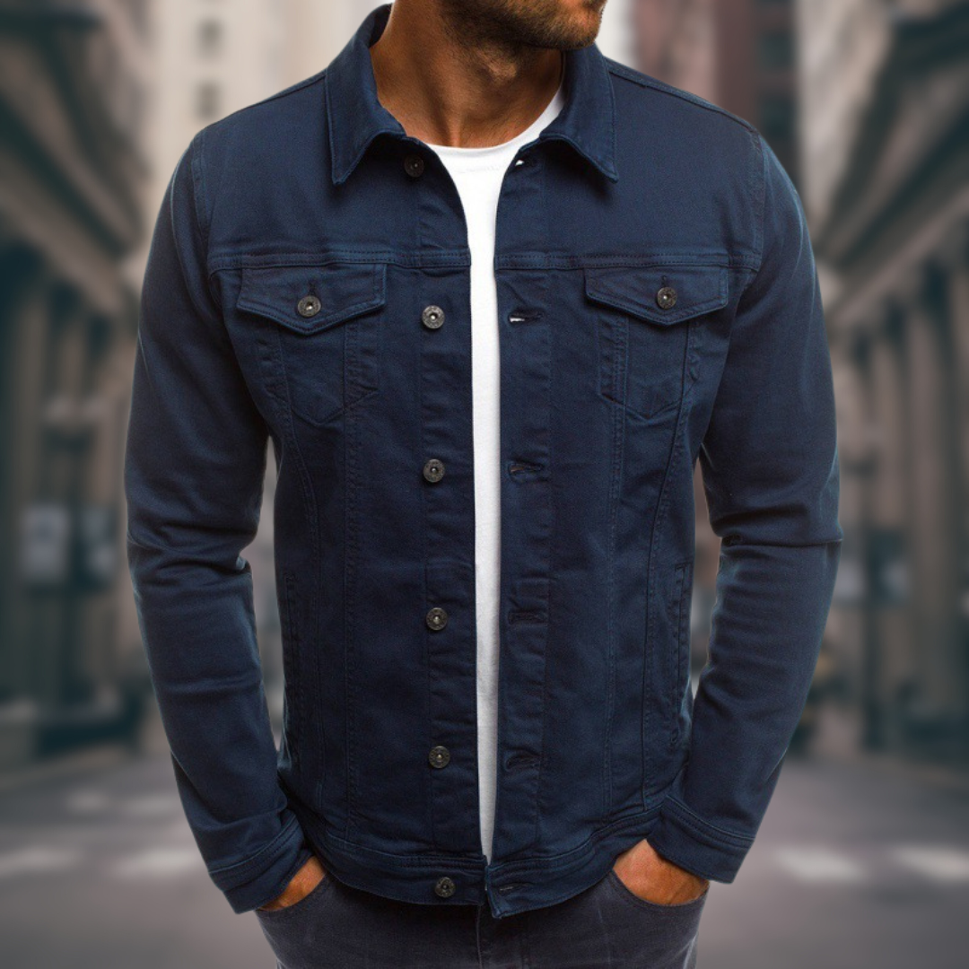 Trendy Freizeit-Jeansjacke für Herren