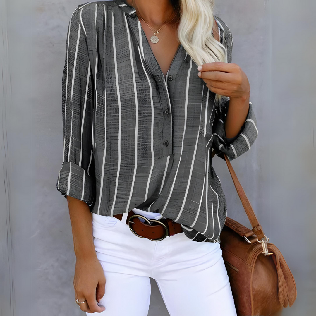 Jarvia | Gestreifte Damenbluse