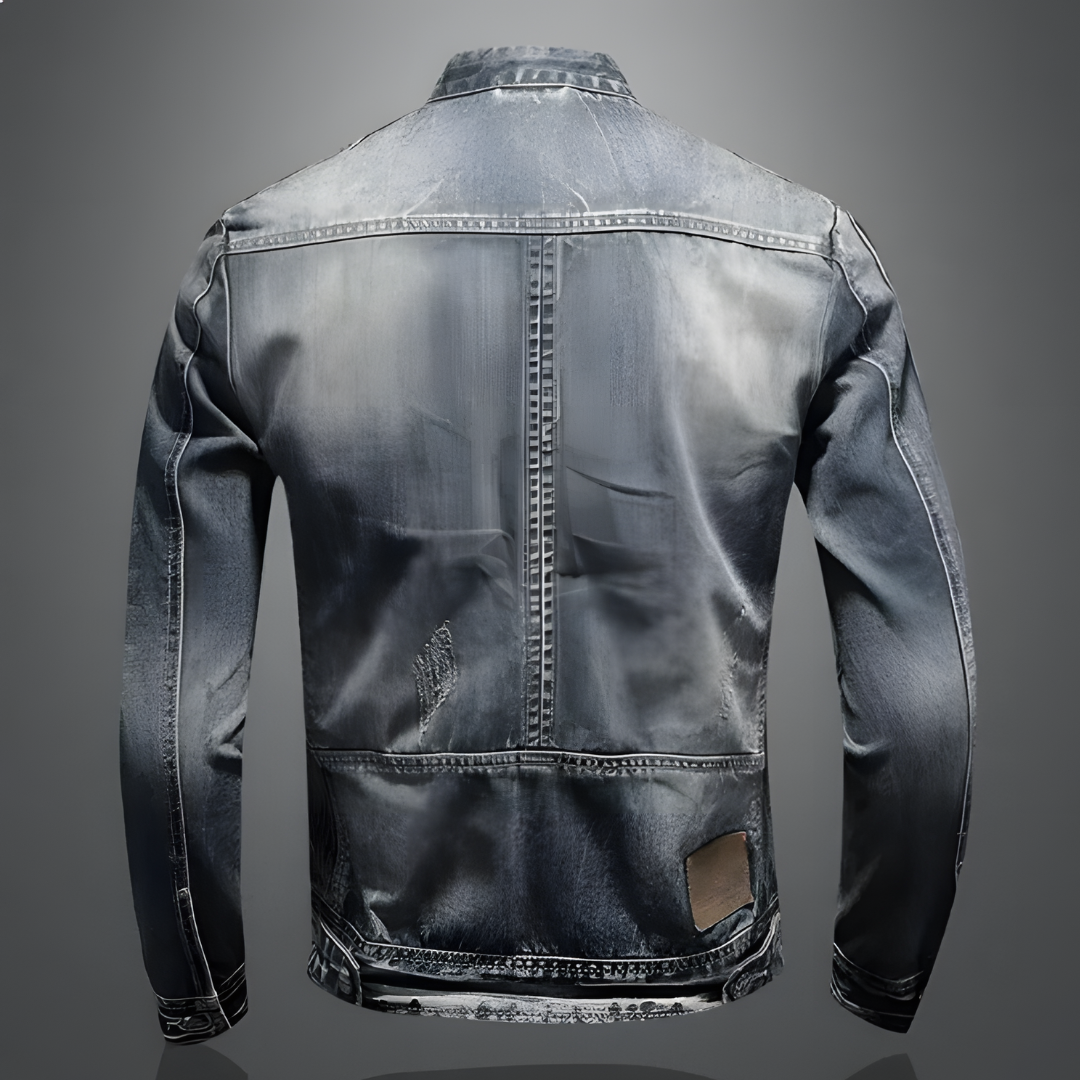 Retro Herren Denim Jacke