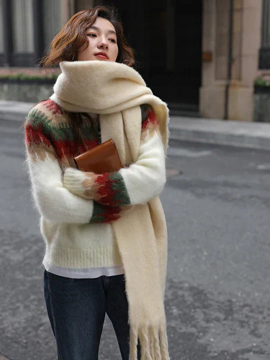 Nasha - Retro Design Strickpullover