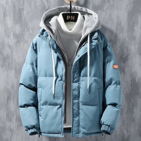 Jones | Herren Winter Softshell Daunen Jacke | mit Kapuze