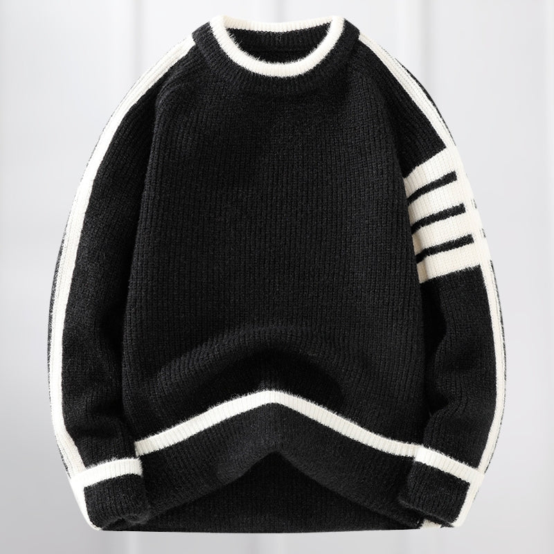 Warmer und modischer Strickpullover für Männer