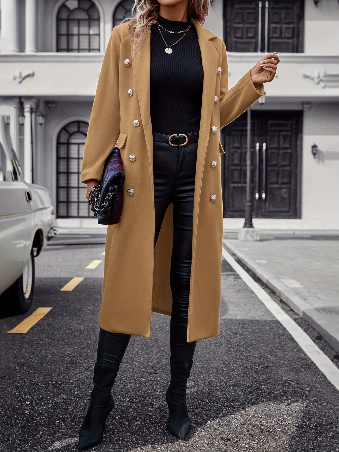 Jade - Schicker Herbst-/Winter-Doppellagiger Mantel für Damen