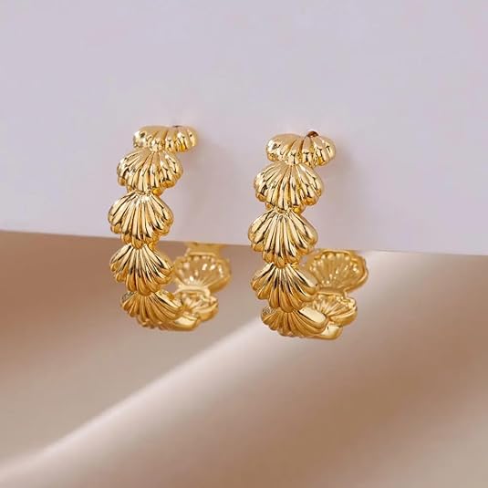 Micara - Seashell Hoops - Ohrringe