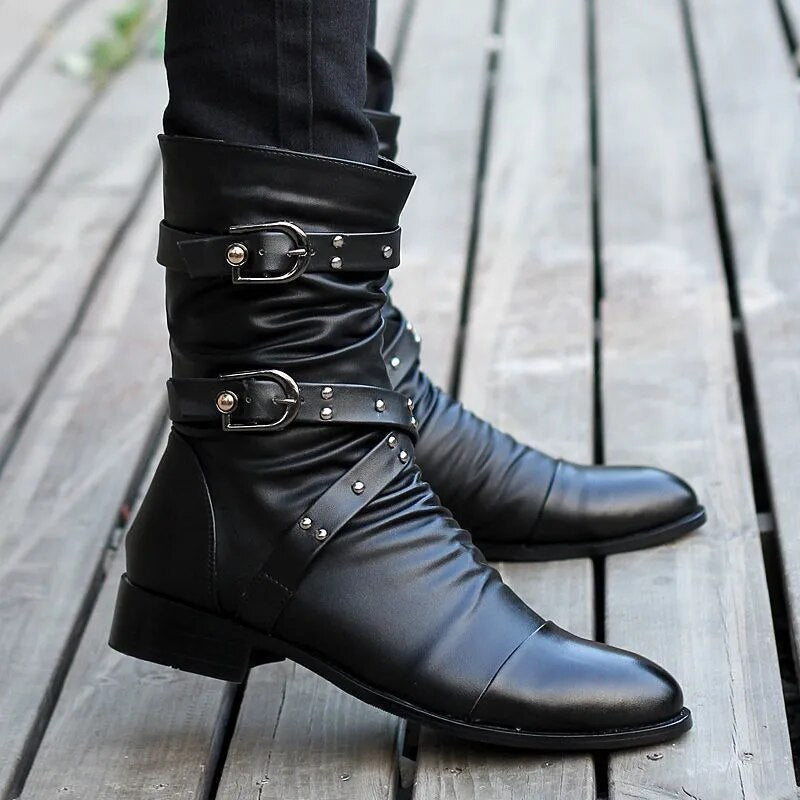 Gio - Herren Vintage Lederstiefel