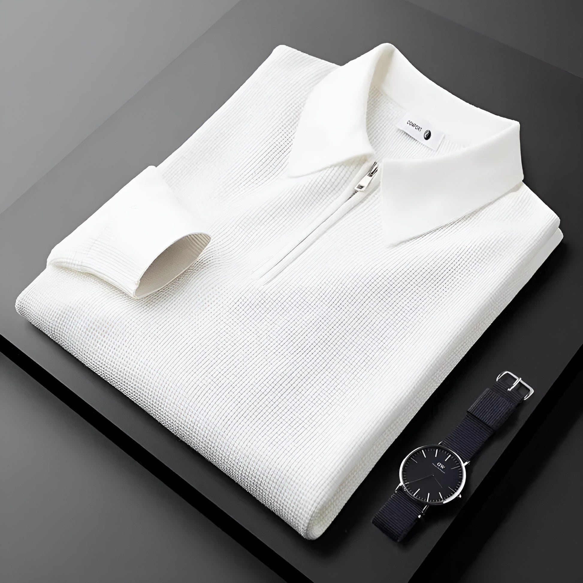 Weich gestricktes Freizeit-Poloshirt für Männer