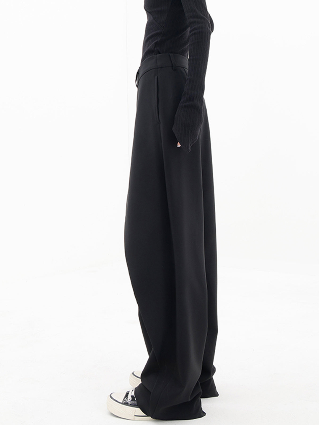 Yuli | Schmeichelhafte Asymmetrische Taille Damenhosen