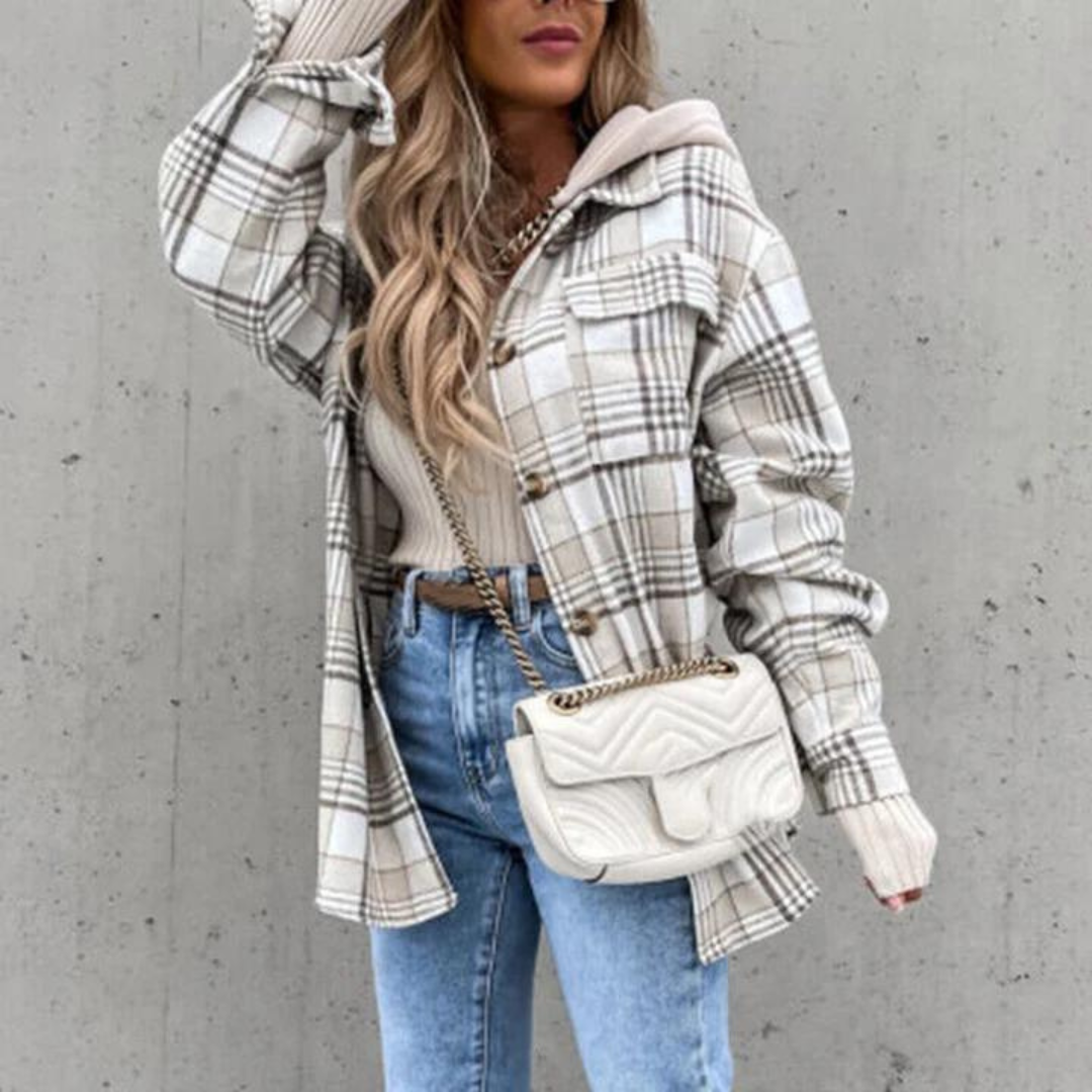 Damen Stylische Warme Lange Jacke