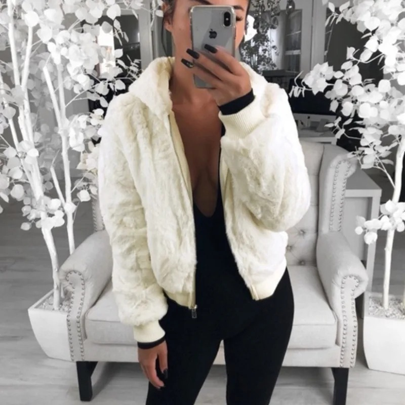 Elvier | Modische Teddy-Fleecejacke