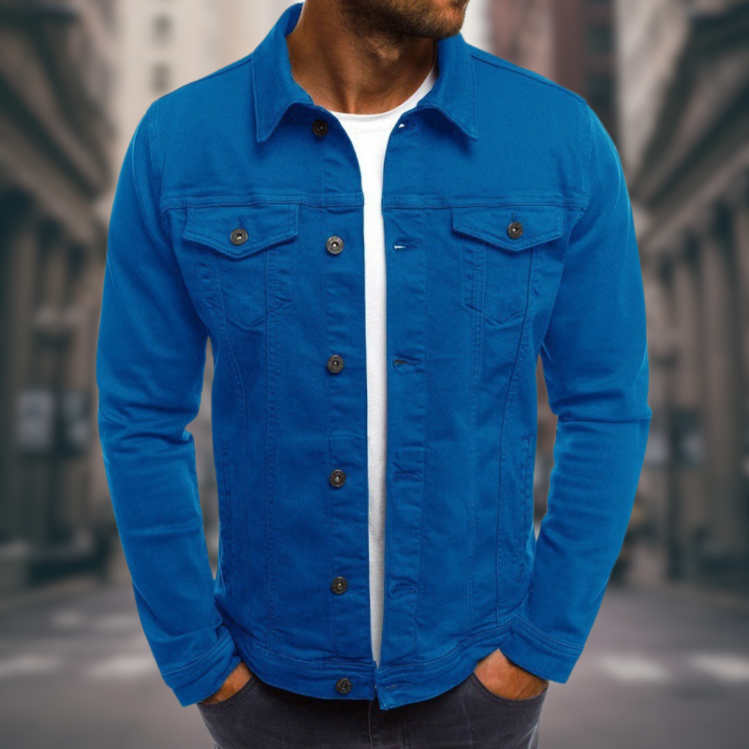 Trendy Freizeit-Jeansjacke für Herren