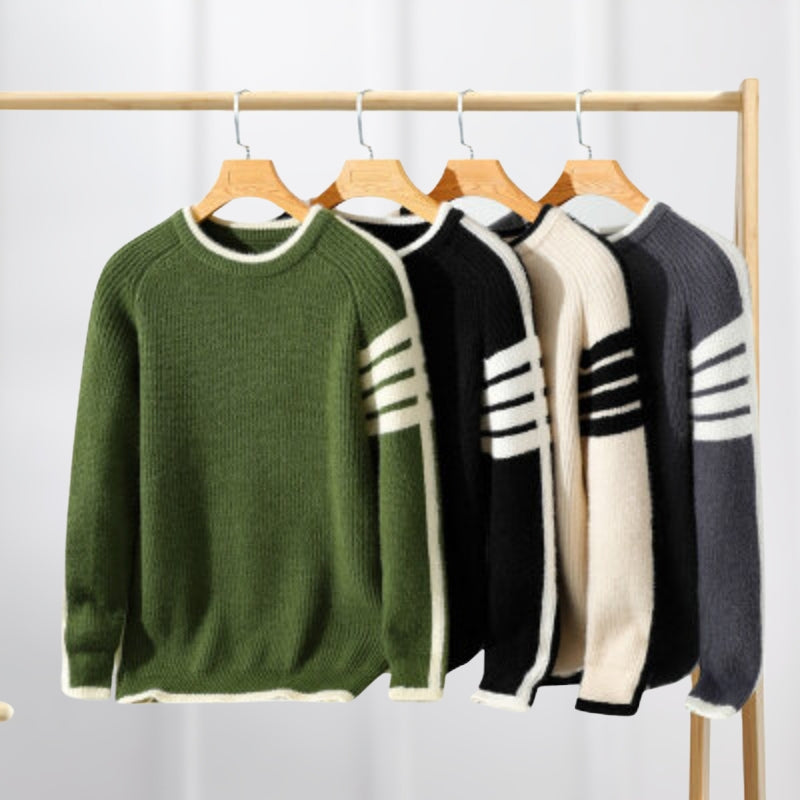 Warmer und modischer Strickpullover für Männer