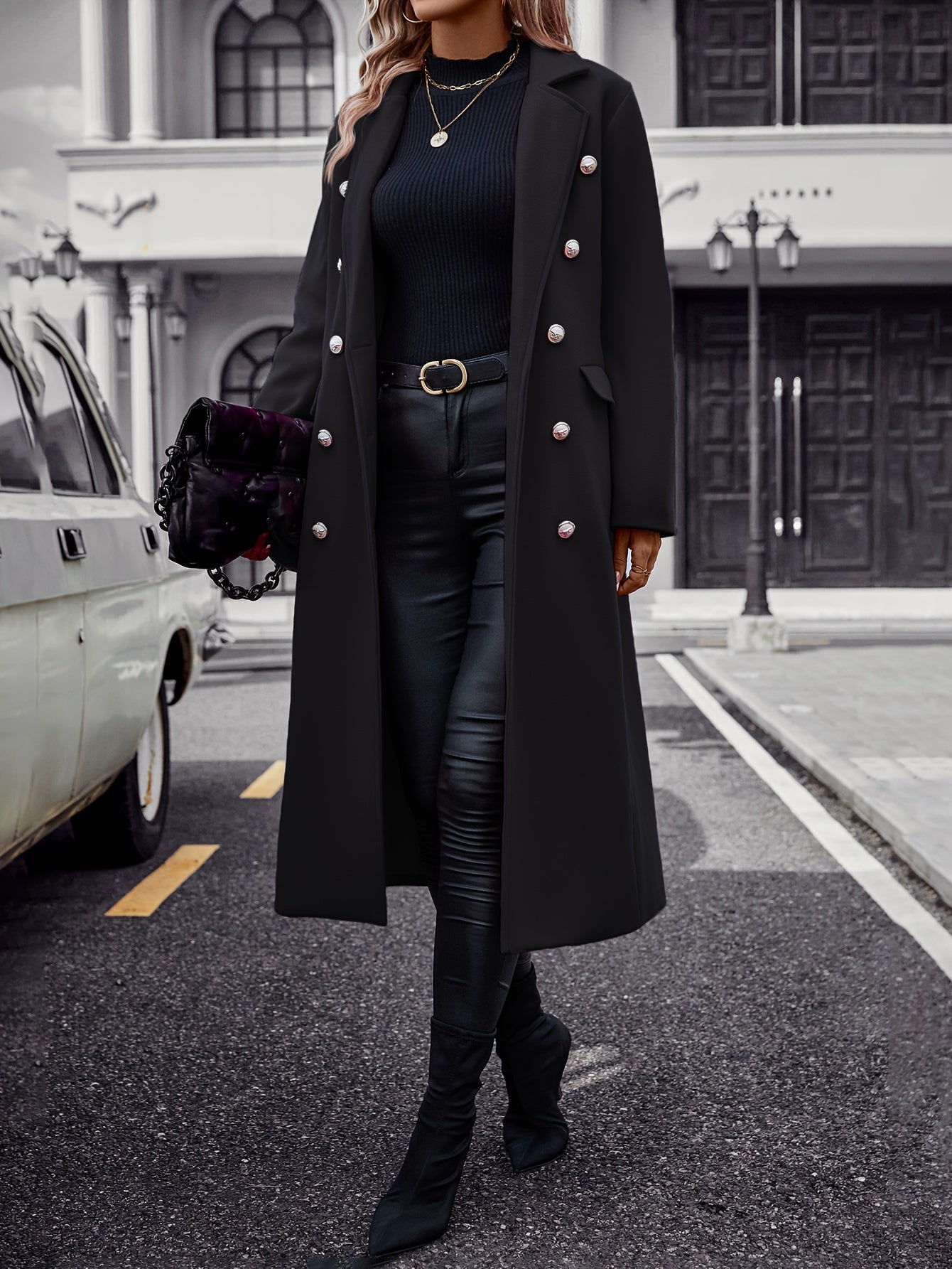Jade - Schicker Herbst-/Winter-Doppellagiger Mantel für Damen