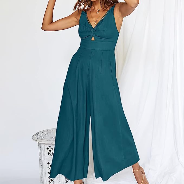 Saarah - Elegante Jumpsuits mit V-Ausschnitt