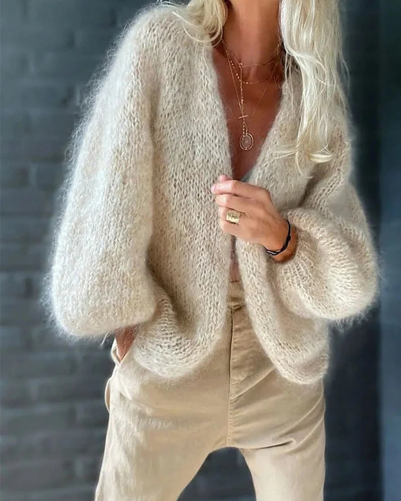 Vihas - Luxuriöser Woll-Cardigan für Frauen