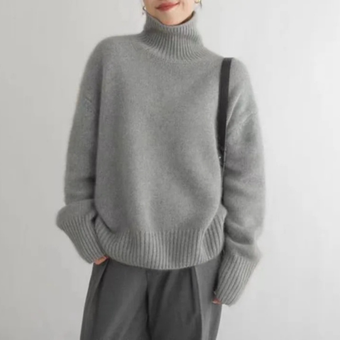 Zenida | Damen Stylische Rollkragen Pullover | Winter