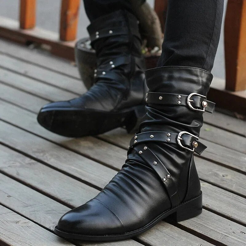 Gio - Herren Vintage Lederstiefel