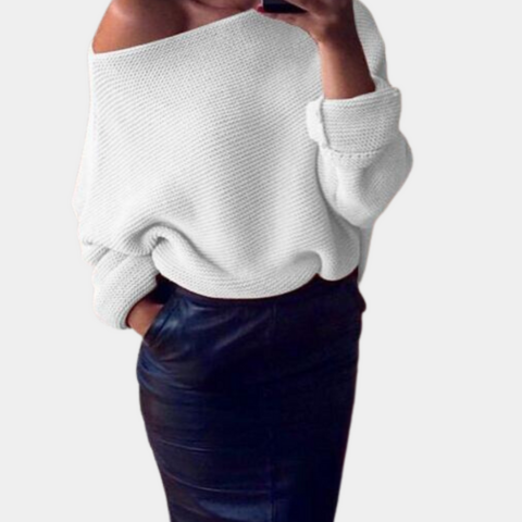Bora | Damen Elegante Schulterfreie Pullover | Sommer
